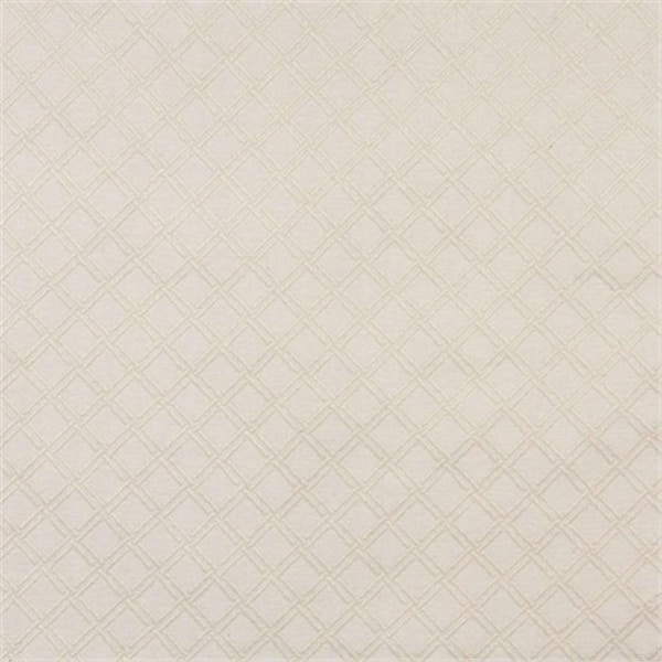 Designer Fabrics 54 in. Wide Ivory White- Diamond Jacquard Woven Upholstery Grade Fabric E546 - main